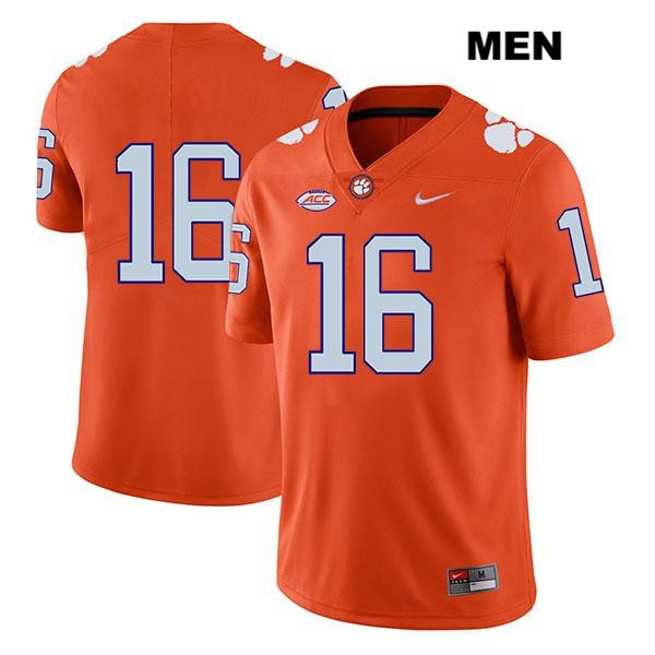 Men's Clemson Tigers #16 Ray Thornton III Stitched Orange Legend Authentic Nike No Name NCAA College Football Jersey JSS6646EH
